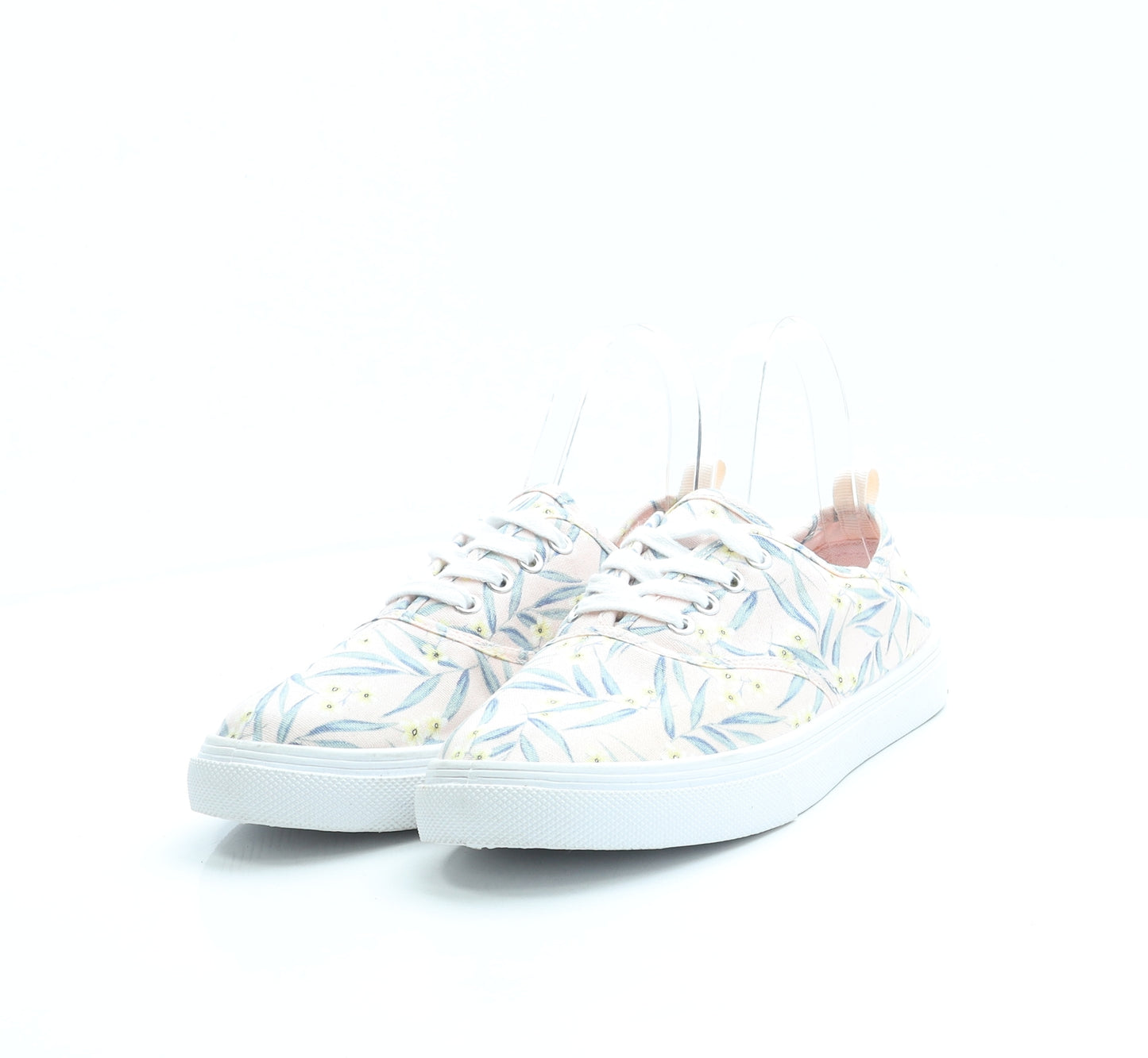Divided by H&M Womens Pink Floral Fabric Trainer UK 5 38