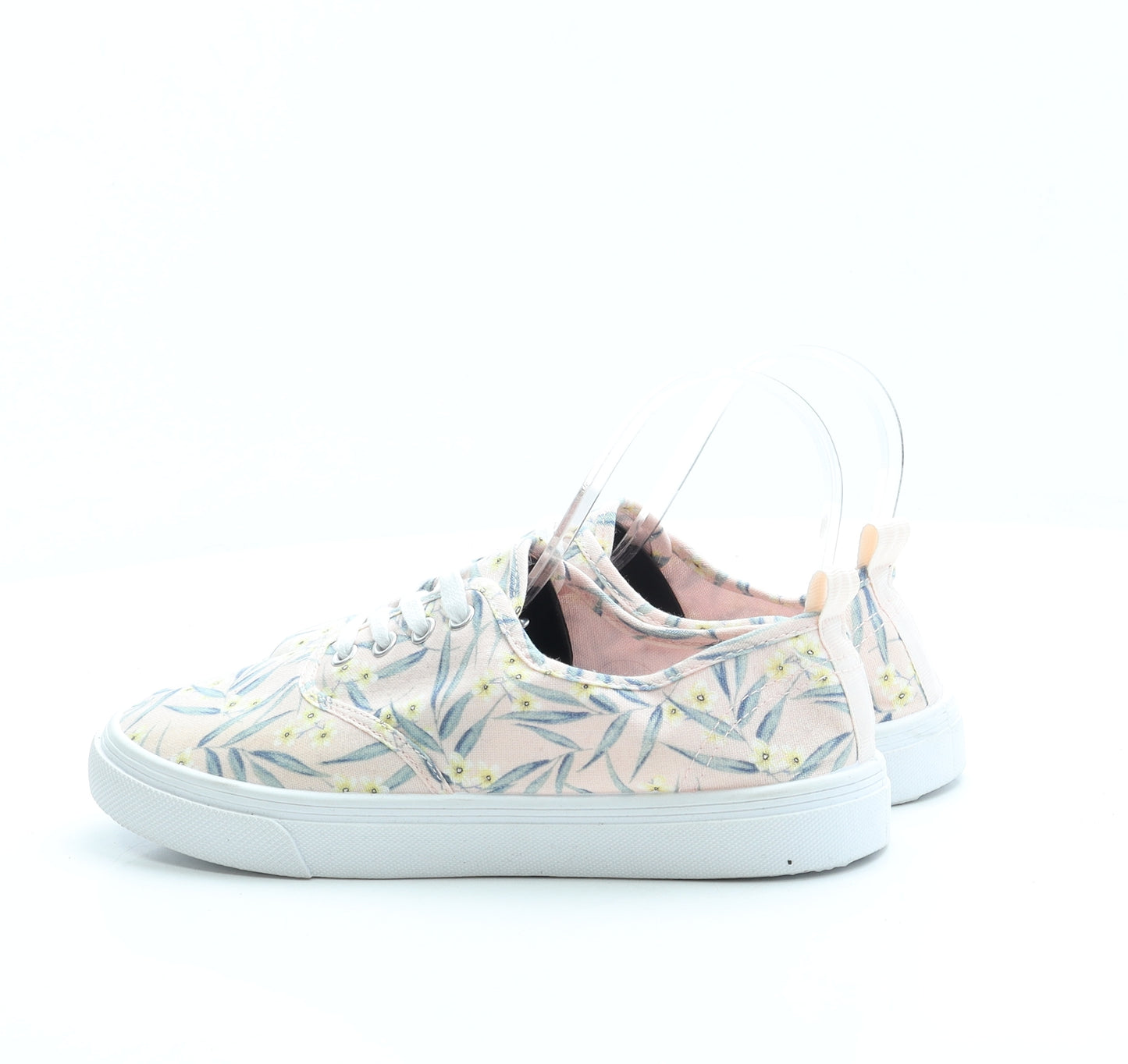 Divided by H&M Womens Pink Floral Fabric Trainer UK 5 38