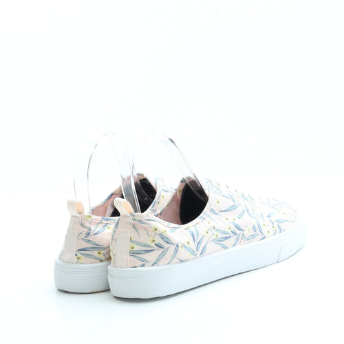 Divided by H&M Womens Pink Floral Fabric Trainer UK 5 38