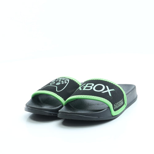 Preworn Boys Black Polyester Slider Sandal UK 10 28 - XBOX