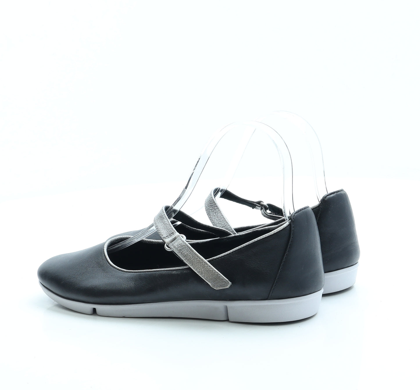 Clarks Womens Black Leather Ballet Flat UK 5 38