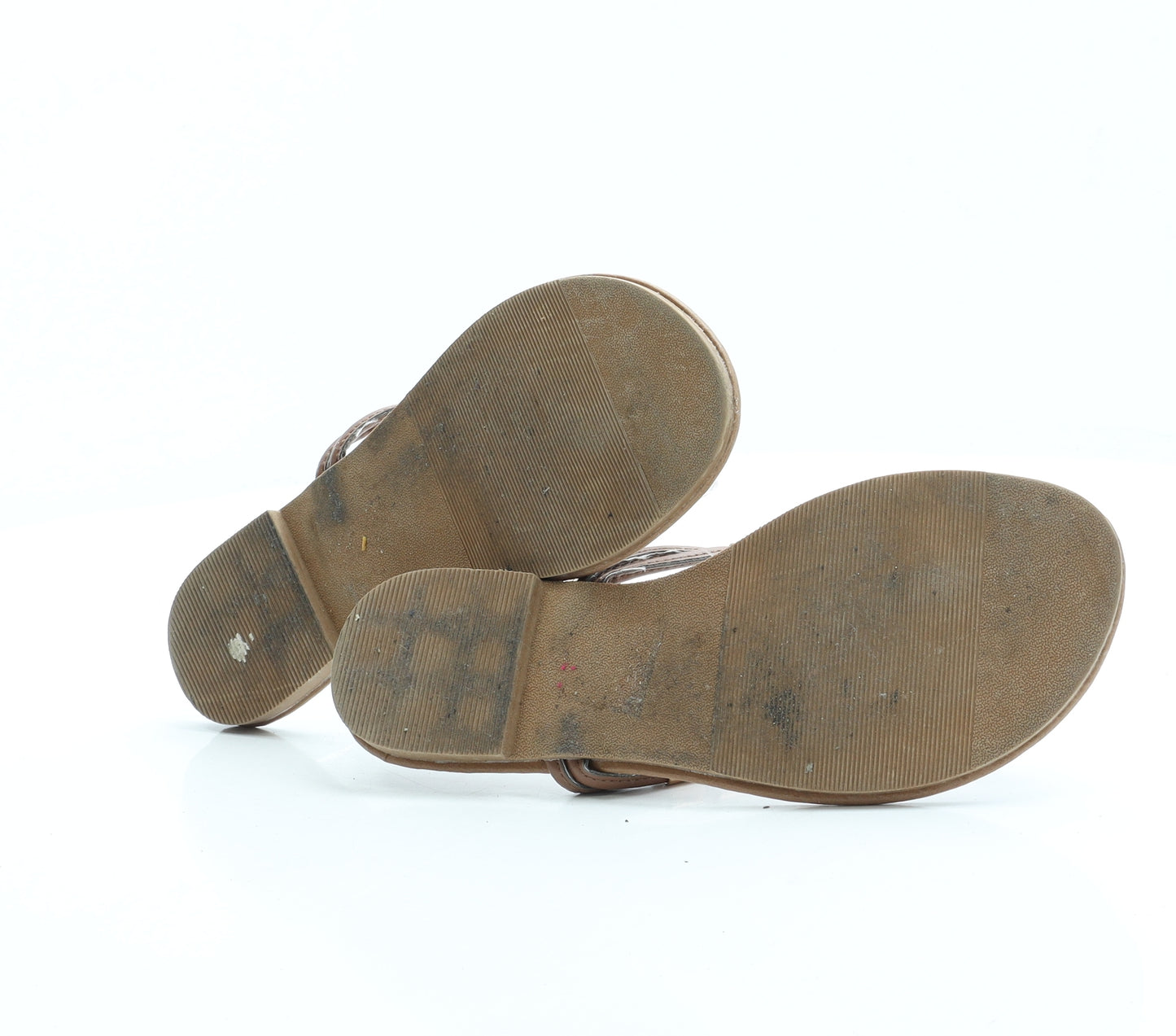 Atmosphere Womens Brown Leather Thong Sandal UK 5 38