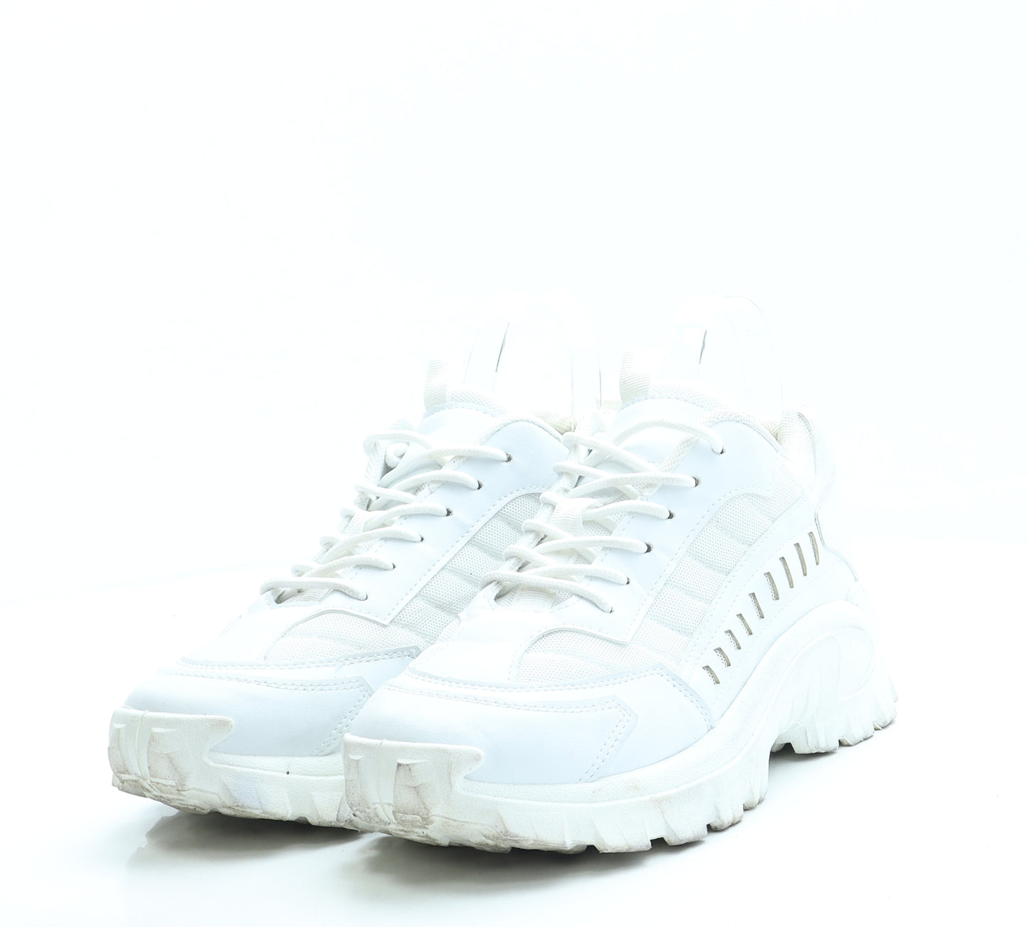 Preworn Womens White Polyester Trainer UK 7