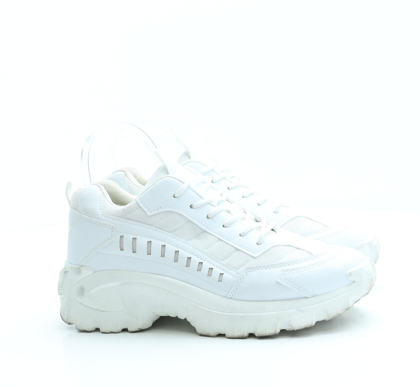 Preworn Womens White Polyester Trainer UK 7