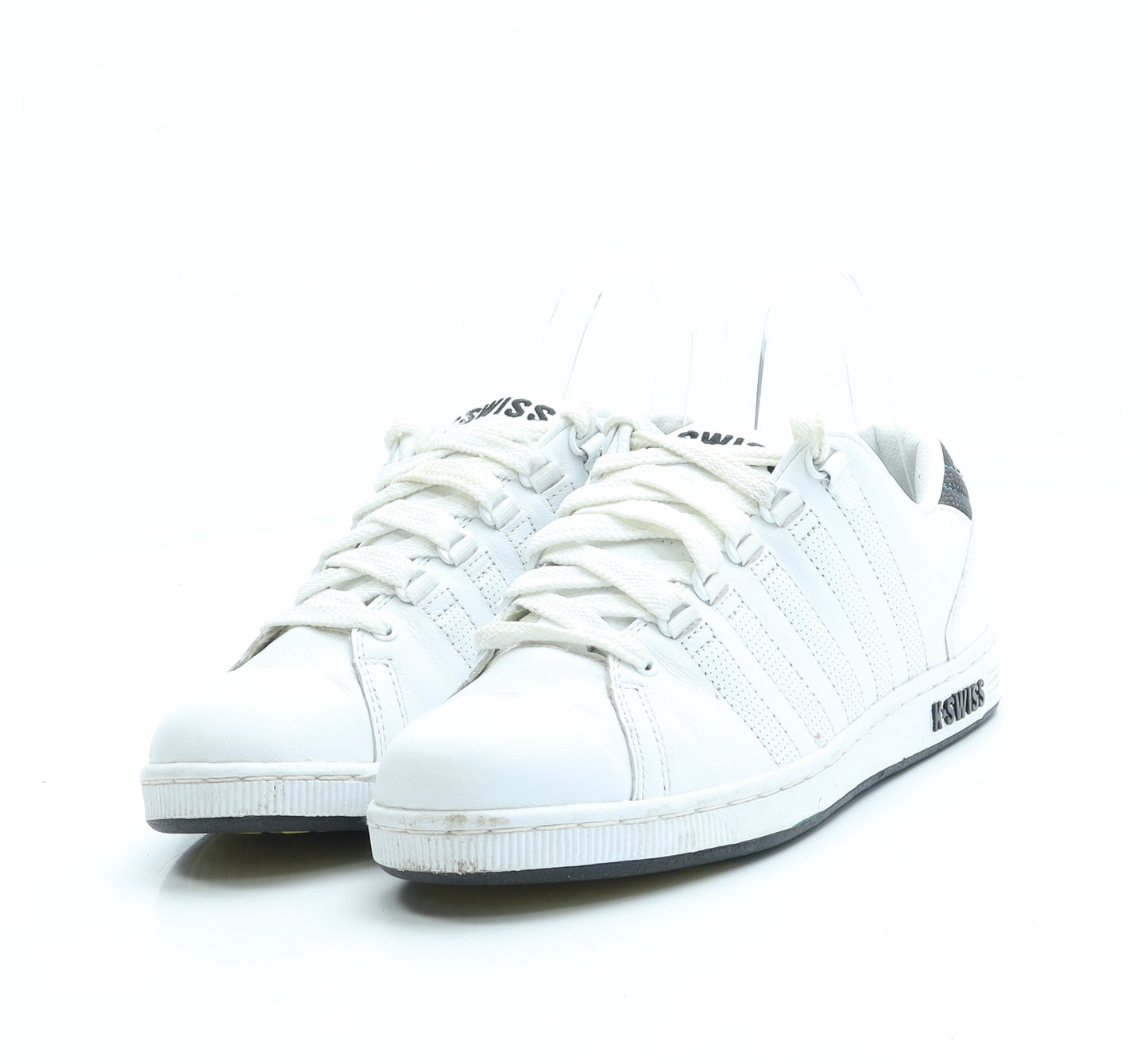 K-Swiss Boys White Polyester Trainer UK 5.5 39