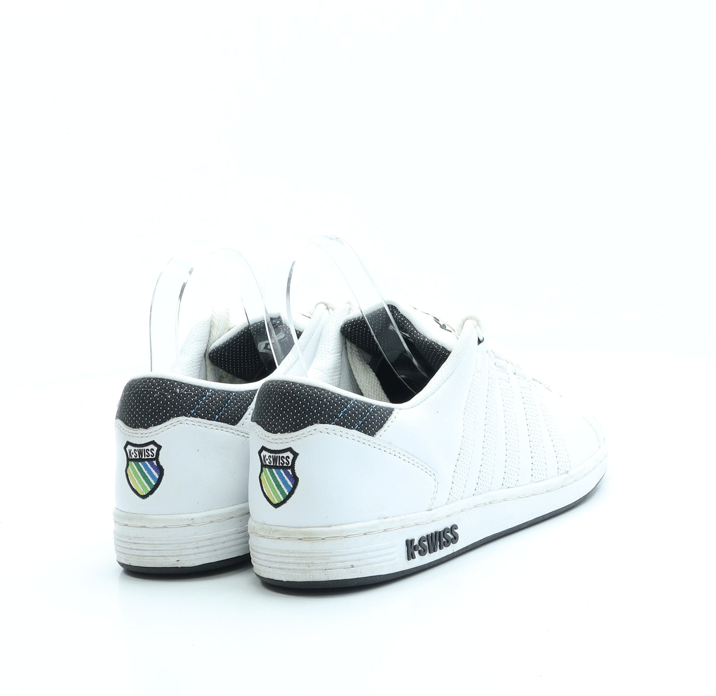 K-Swiss Boys White Polyester Trainer UK 5.5 39