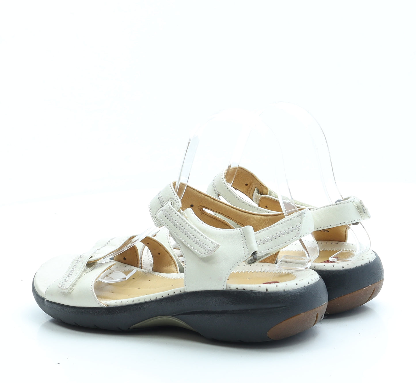 Clarks Womens Ivory Leather Slingback Sandal UK 6