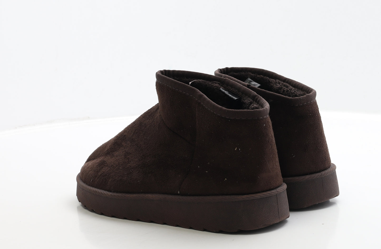 Preworn Womens Brown Suede Shearling Style Boot UK 7 40