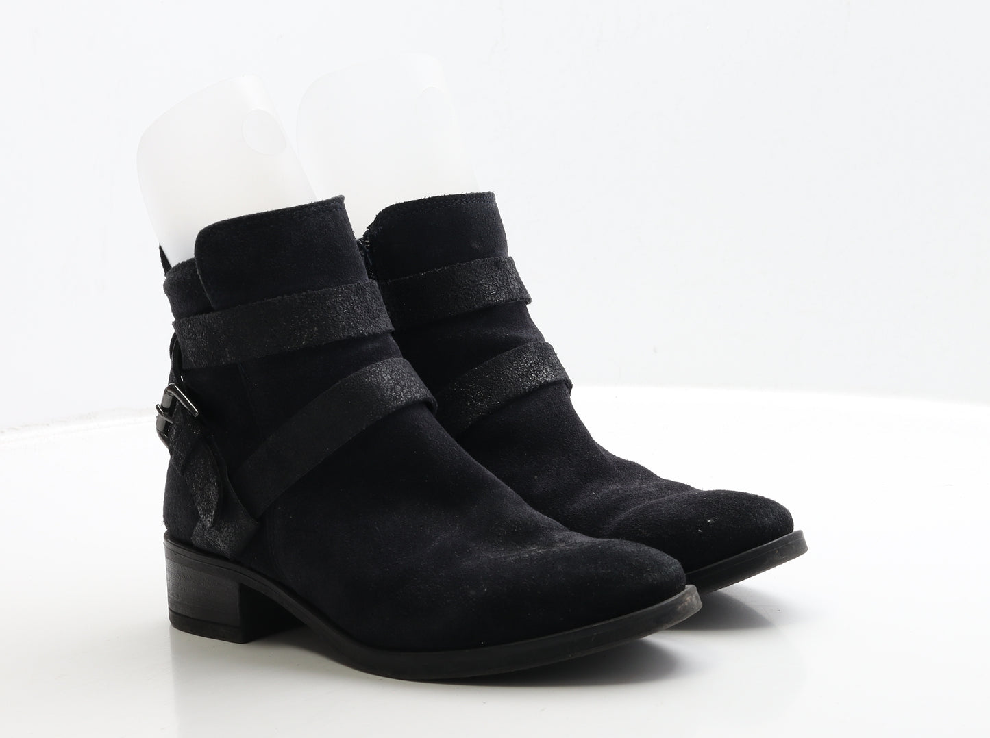 Tamaris Womens Blue Suede Biker Boot UK 4 37