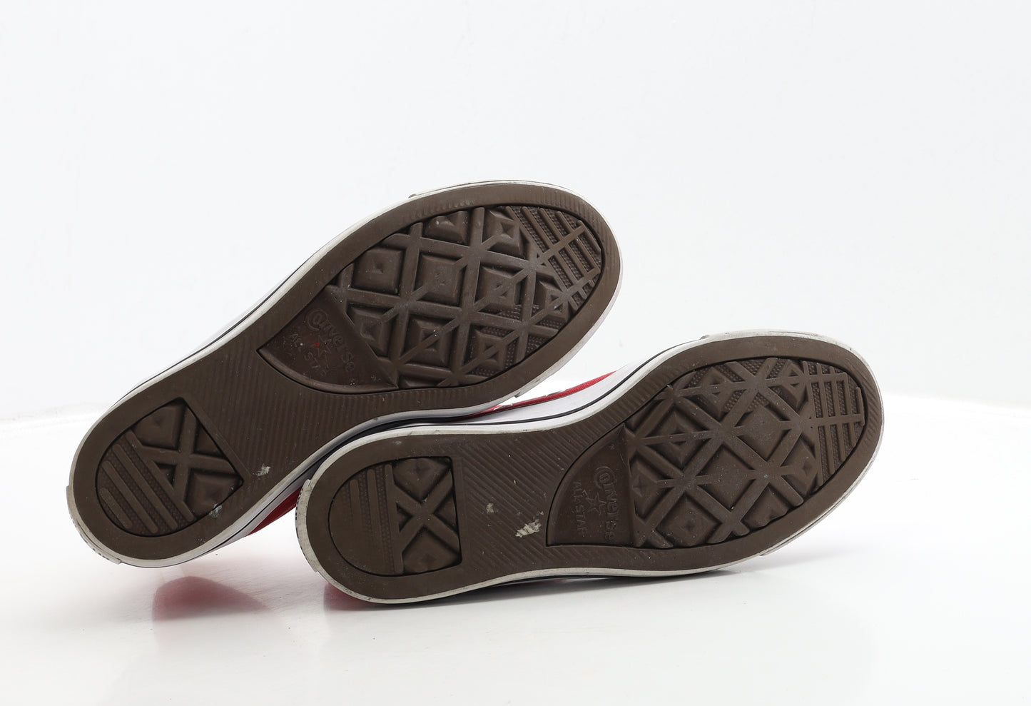 Converse Womens Red Fabric Trainer UK 5.5 38.5