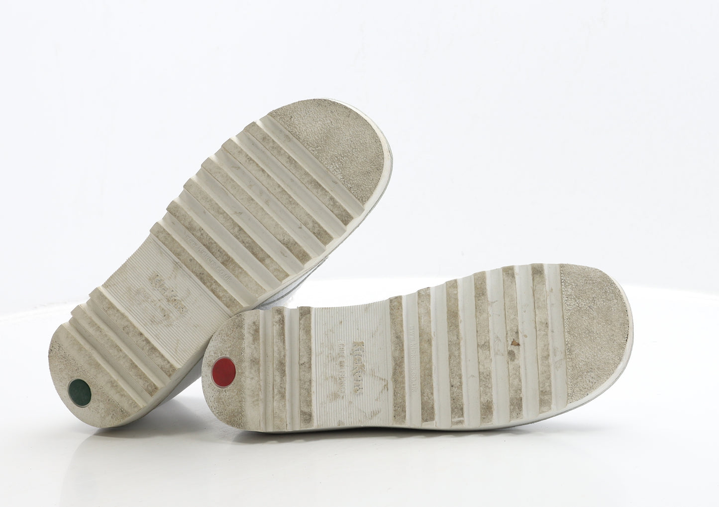 Kickers Womens White Leather Bootie Boot UK 7 40