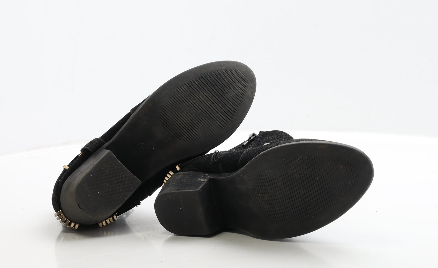 Matalan Girls Black Suede Cowboy Boot UK 2 24