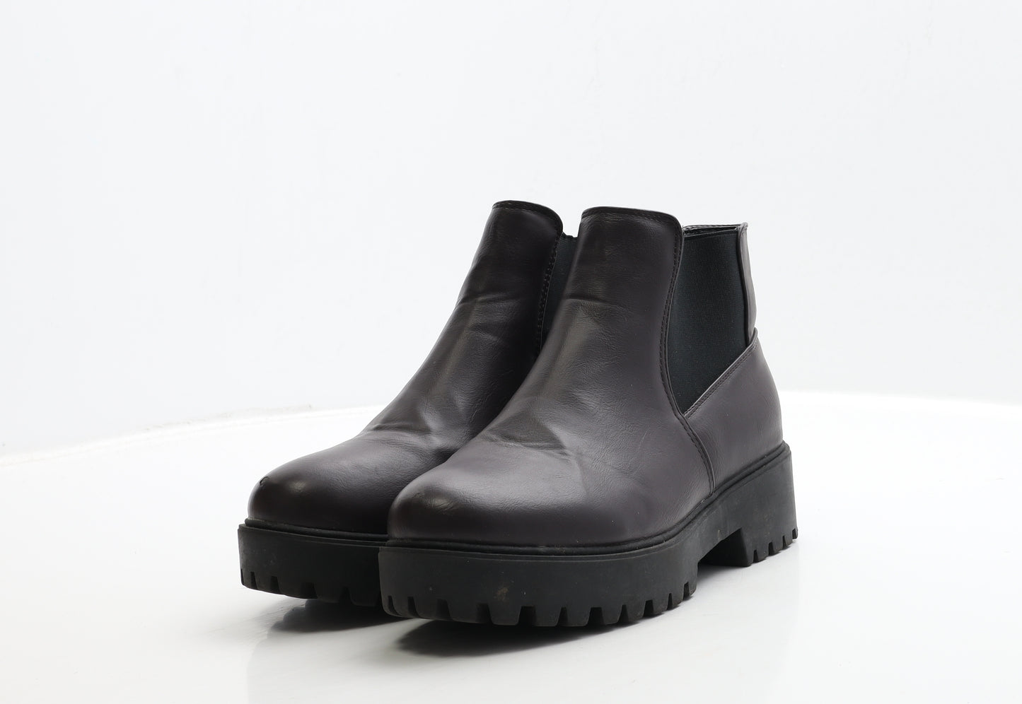 New Look Womens Red Leather Chelsea Boot UK 6 39