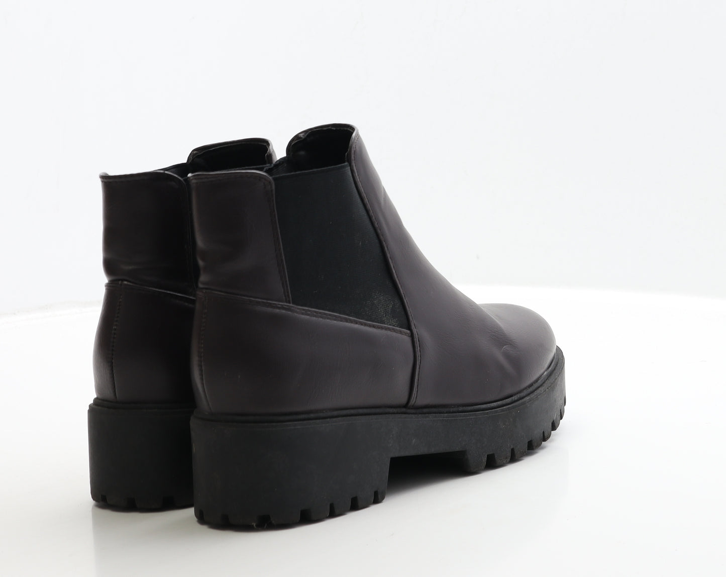 New Look Womens Red Leather Chelsea Boot UK 6 39