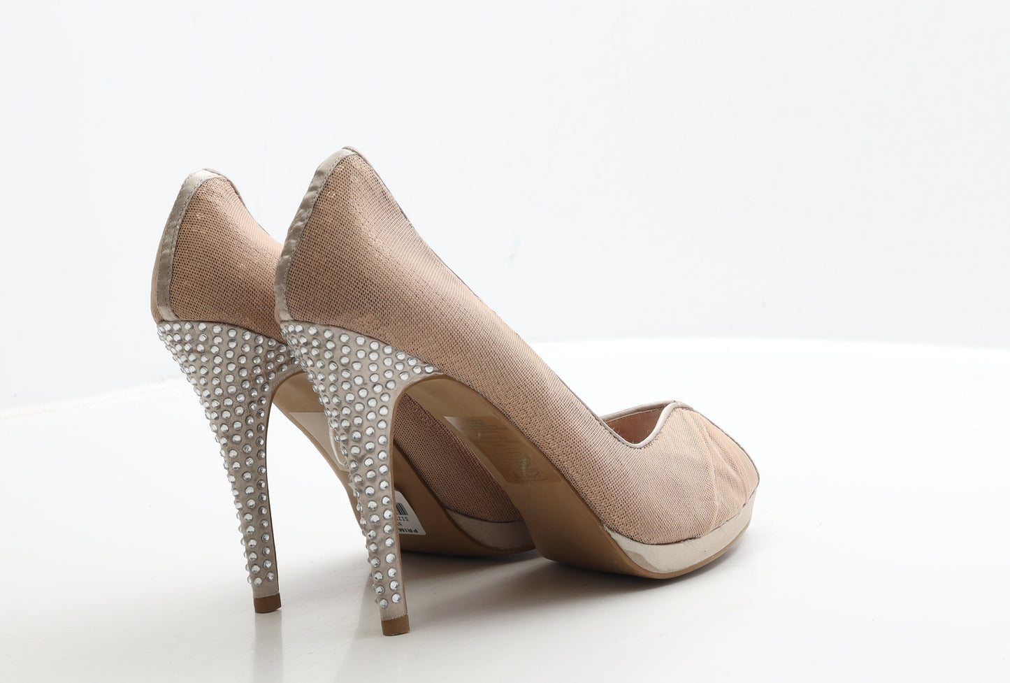 Primark Womens Beige Polyester Court Heel UK 7 40