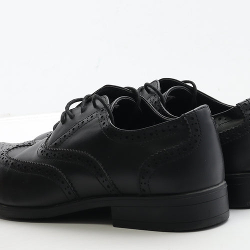 Marks and Spencer Mens Black Leather Brogue Dress UK 9 43