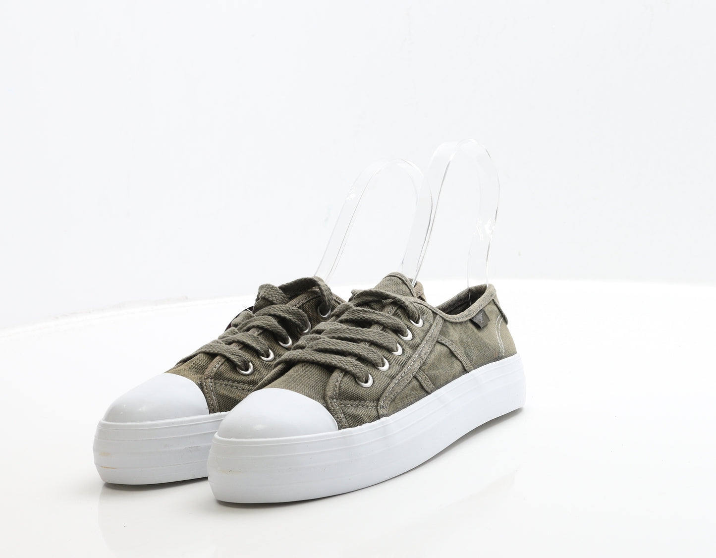 Rocket Dog Womens Green Fabric Trainer UK 4 37