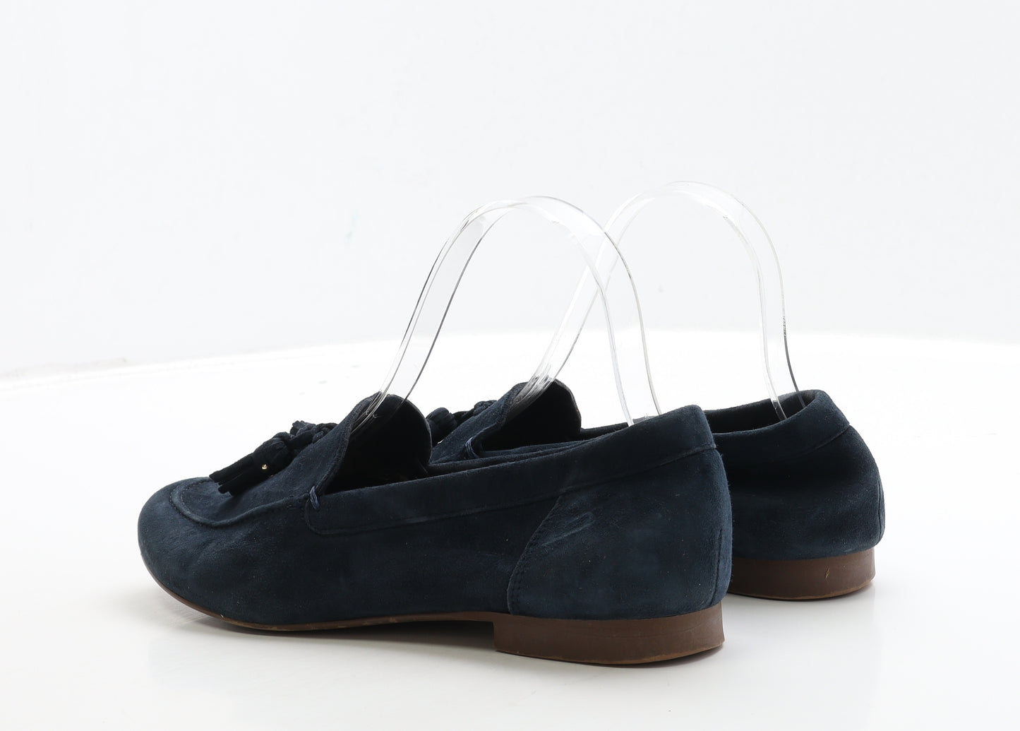 OFFICE Womens Blue Suede Loafer Flat UK 5 38