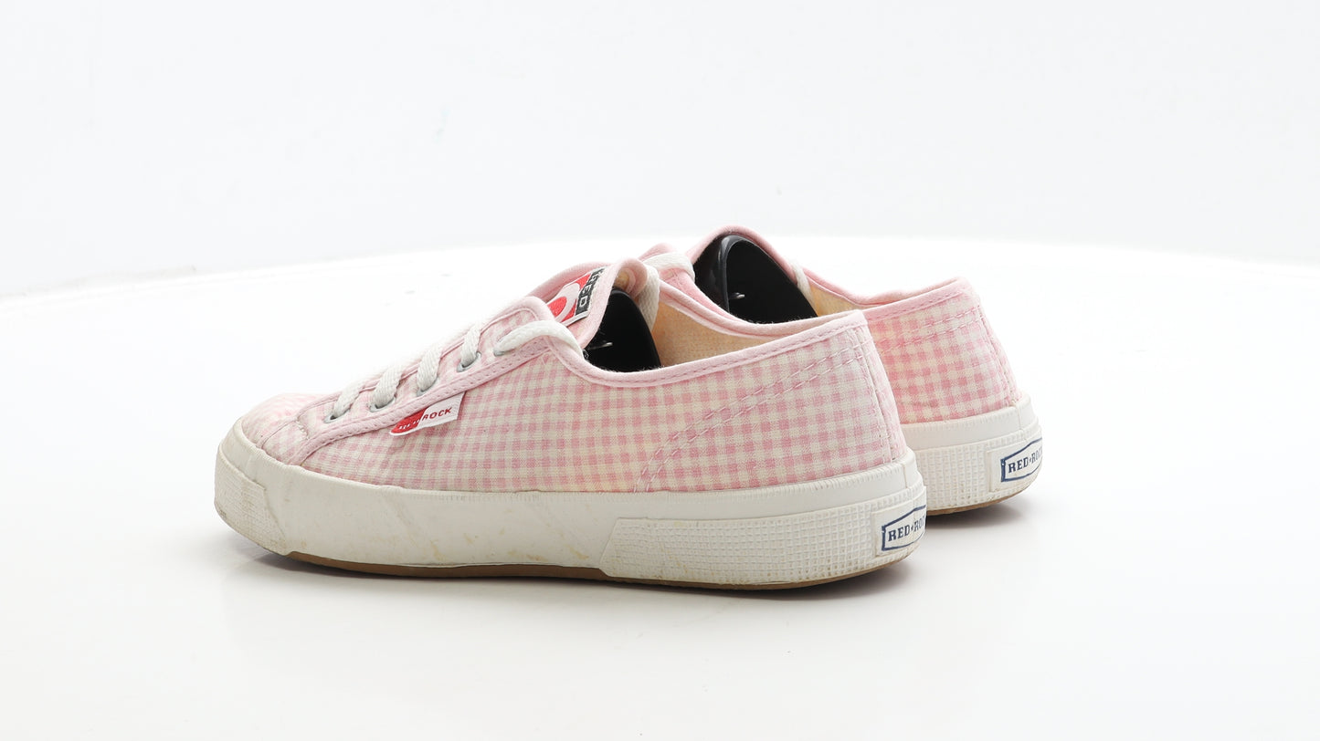 Redrock Womens Pink Check Fabric Trainer UK 6 39