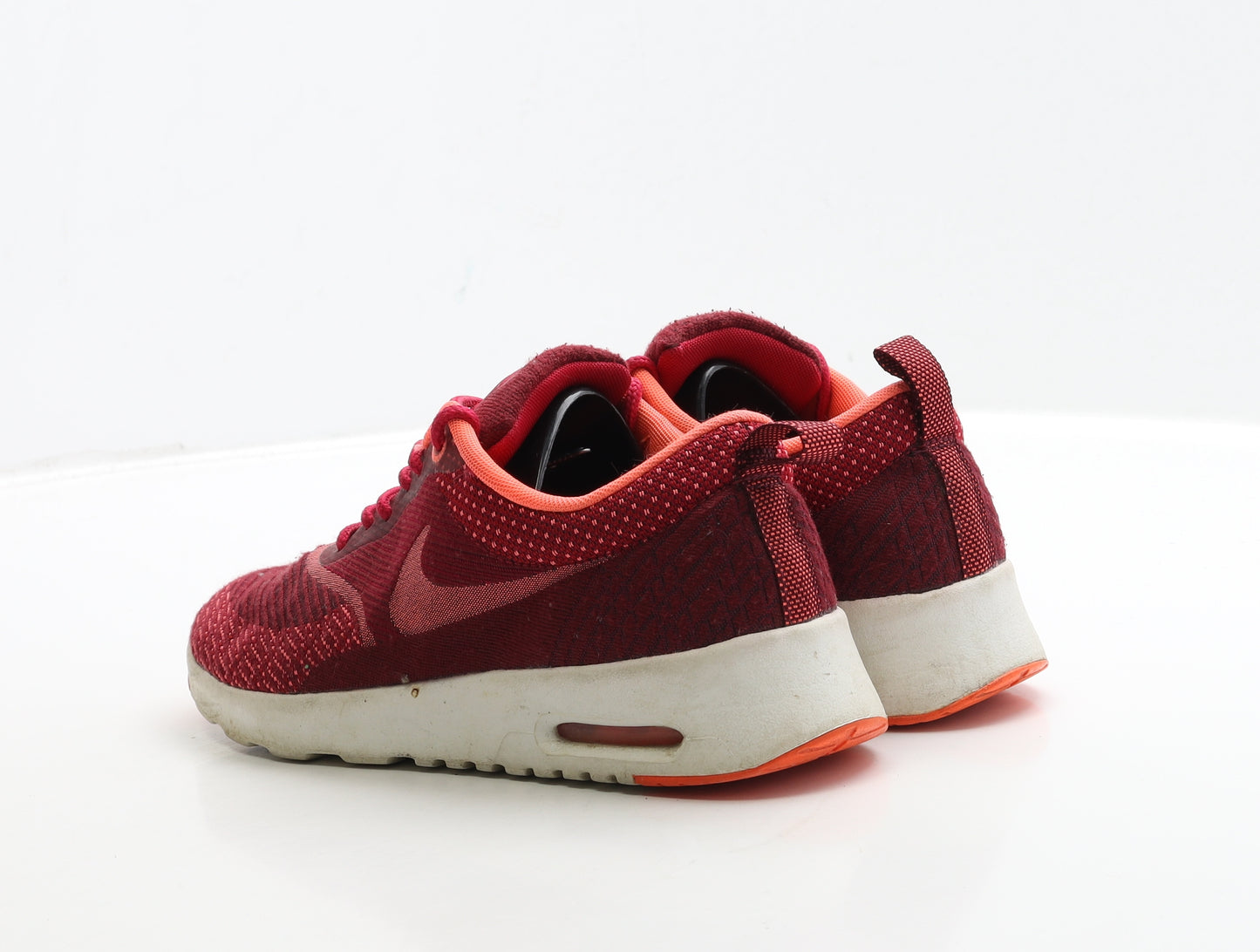 Nike Womens Red Polyester Trainer UK 4 37 - Air Max Thea