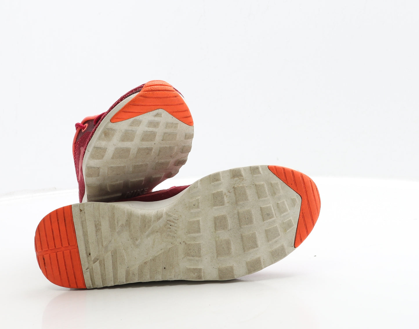 Nike Womens Red Polyester Trainer UK 4 37 - Air Max Thea