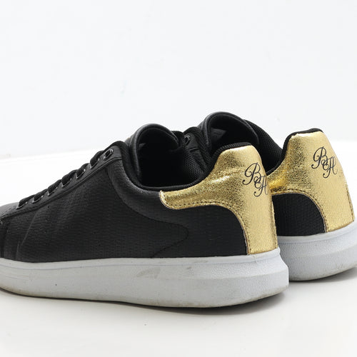 Beck&Hersey Womens Black Polyester Trainer UK 5.5 39