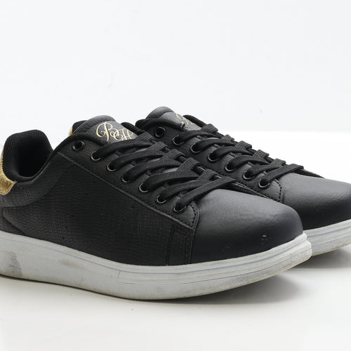 Beck&Hersey Womens Black Polyester Trainer UK 5.5 39