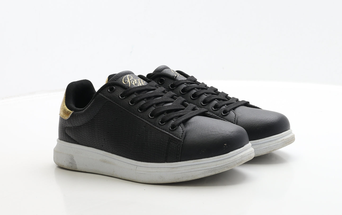 Beck&Hersey Womens Black Polyester Trainer UK 5.5 39