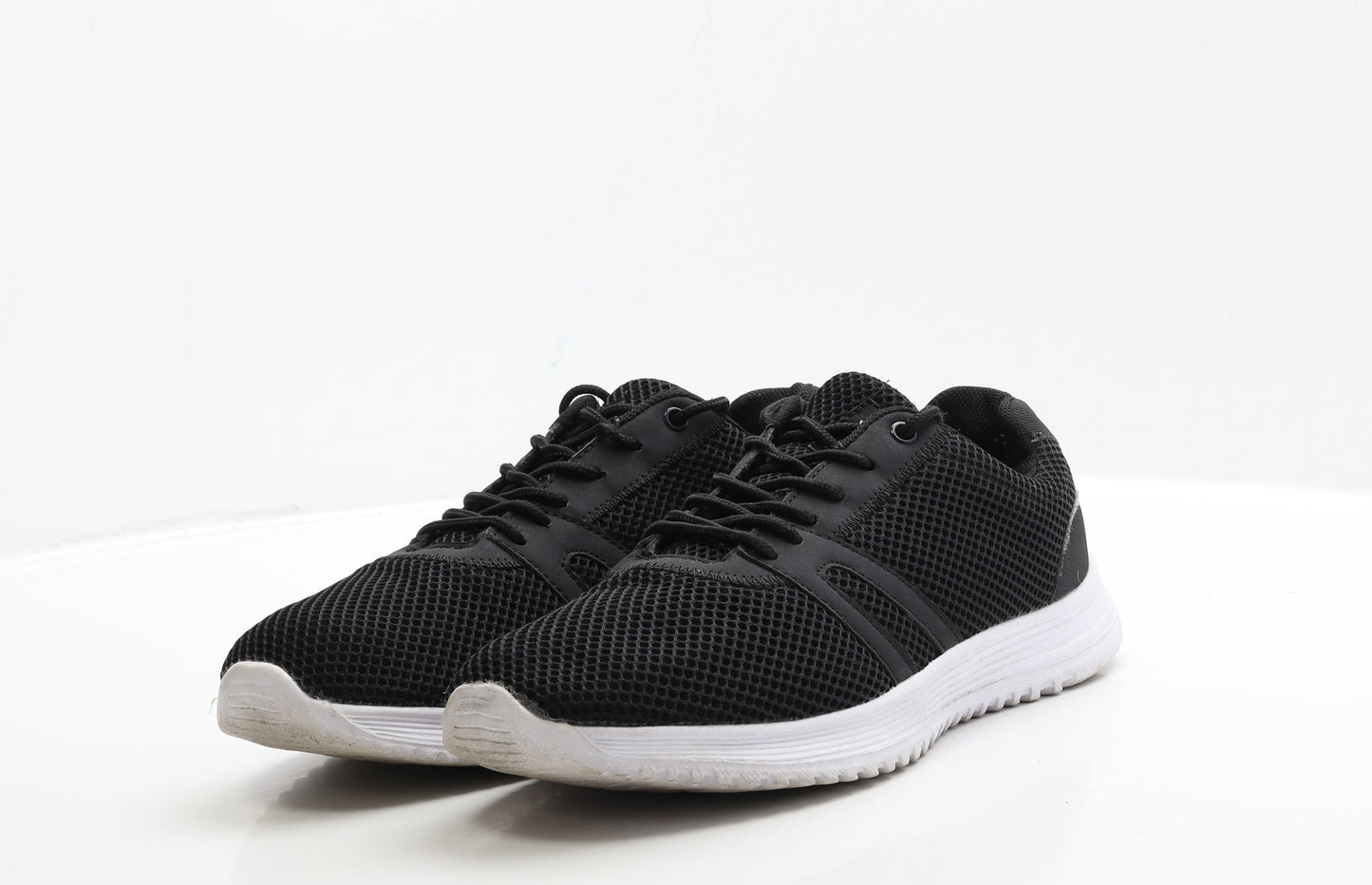 Primark Mens Black Polyester Trainer UK 9 43
