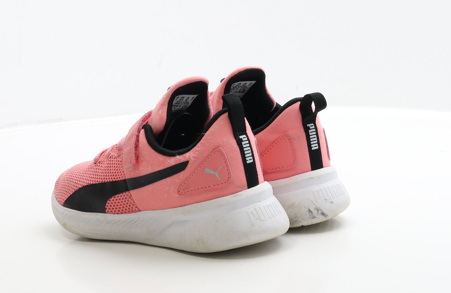 PUMA Girls Pink Polyester Trainer UK 2 34.5