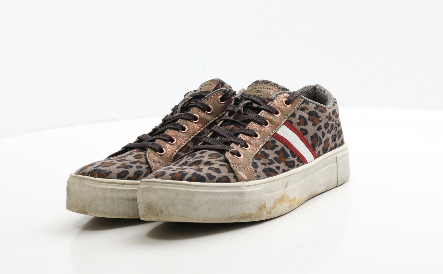 Sprox Womens Brown Animal Print Polyester Trainer UK 6.5