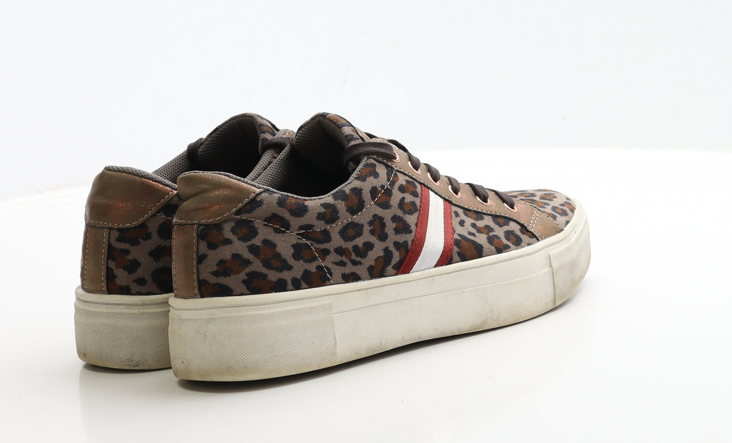 Sprox Womens Brown Animal Print Polyester Trainer UK 6.5