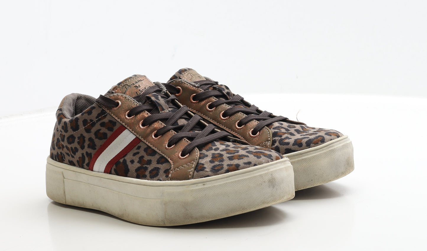 Sprox Womens Brown Animal Print Polyester Trainer UK 6.5