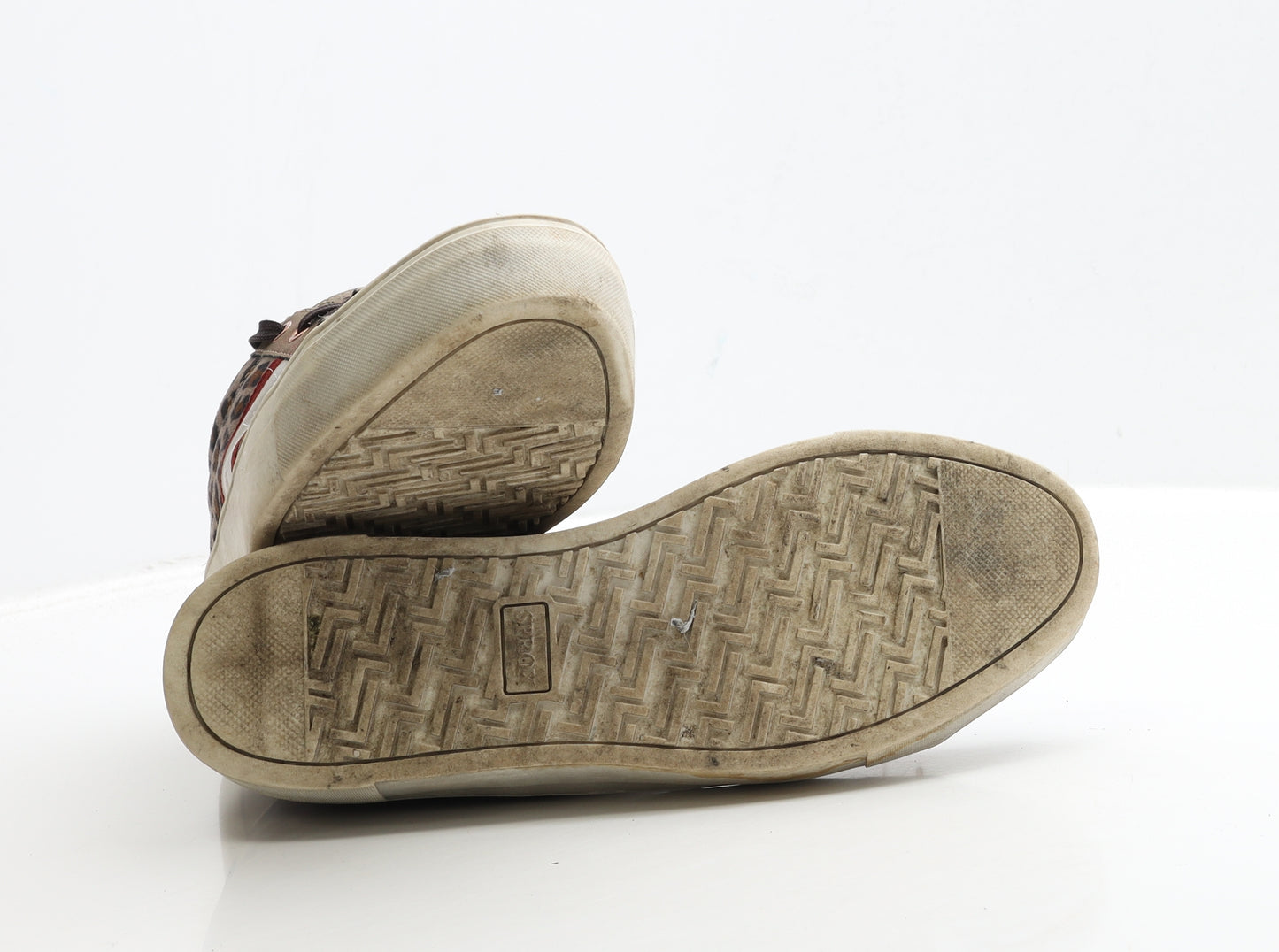 Sprox Womens Brown Animal Print Polyester Trainer UK 6.5