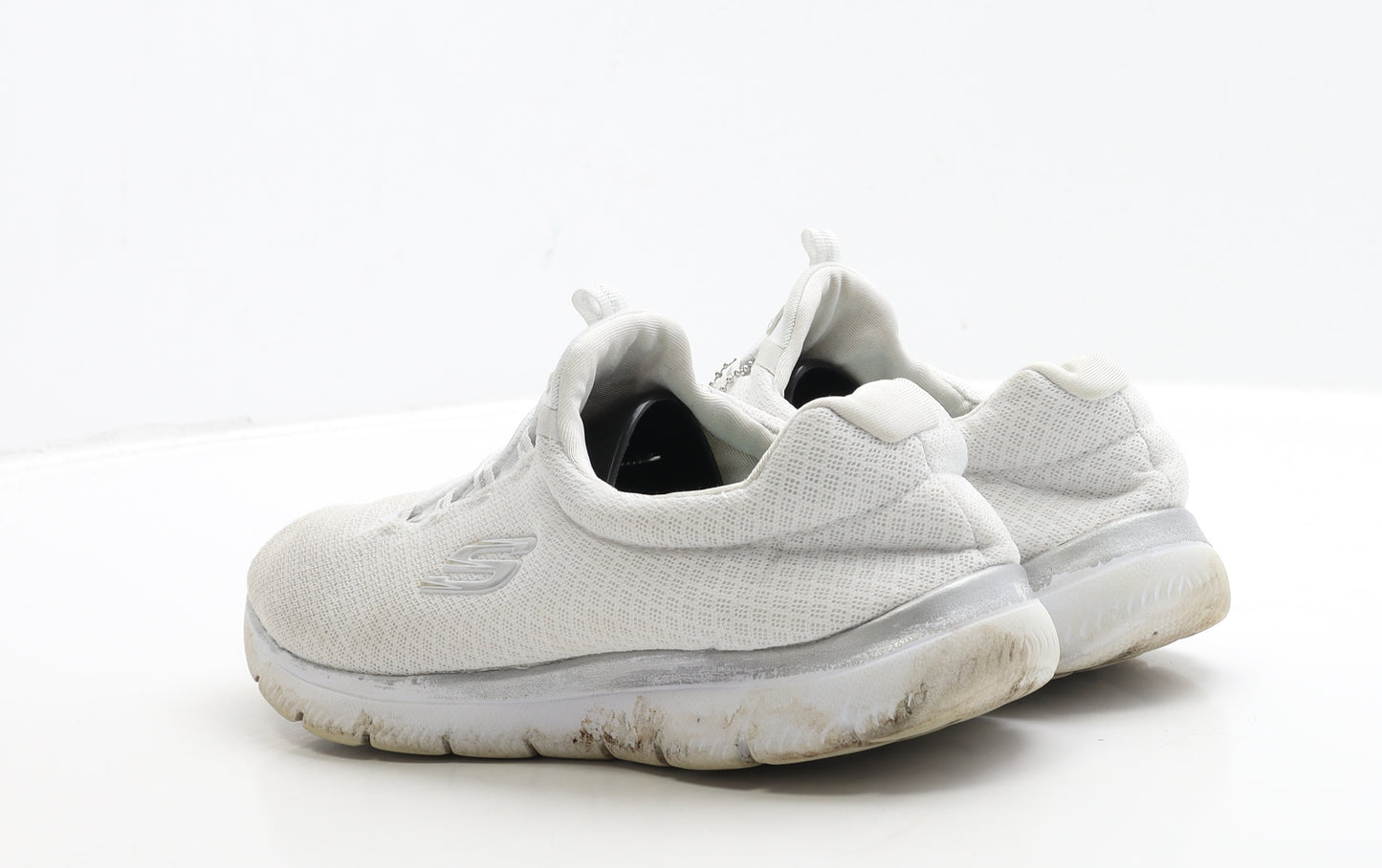 Skechers Womens White Polyester Trainer UK 7 40