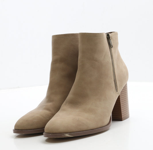 Primark Womens Brown Suede Bootie Boot UK 7 40