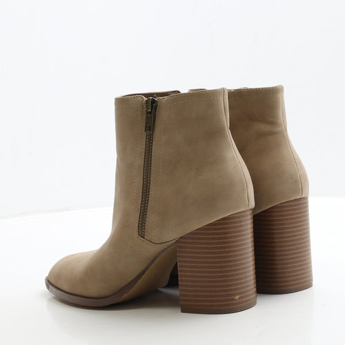Primark Womens Brown Suede Bootie Boot UK 7 40