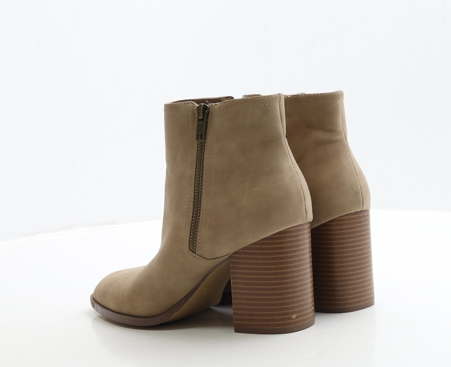 Primark Womens Brown Suede Bootie Boot UK 7 40