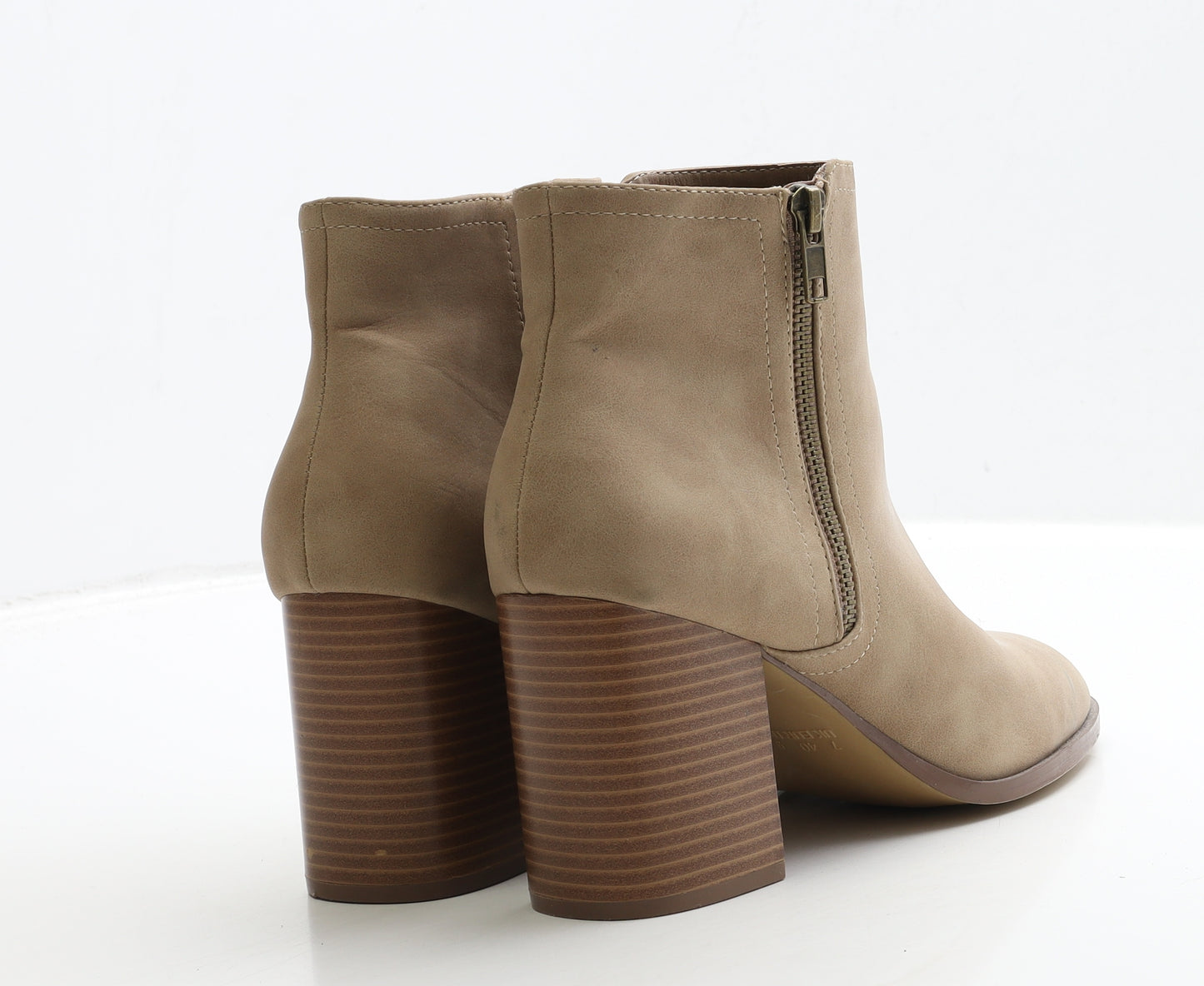 Primark Womens Brown Suede Bootie Boot UK 7 40