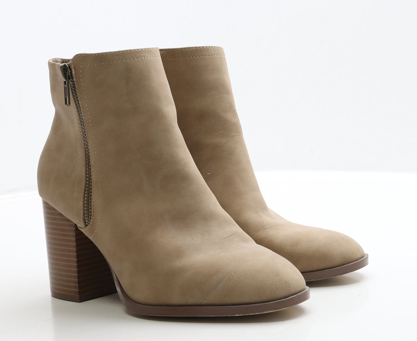 Primark Womens Brown Suede Bootie Boot UK 7 40