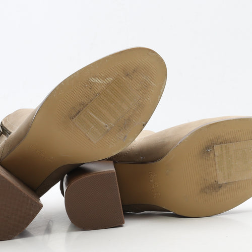 Primark Womens Brown Suede Bootie Boot UK 7 40