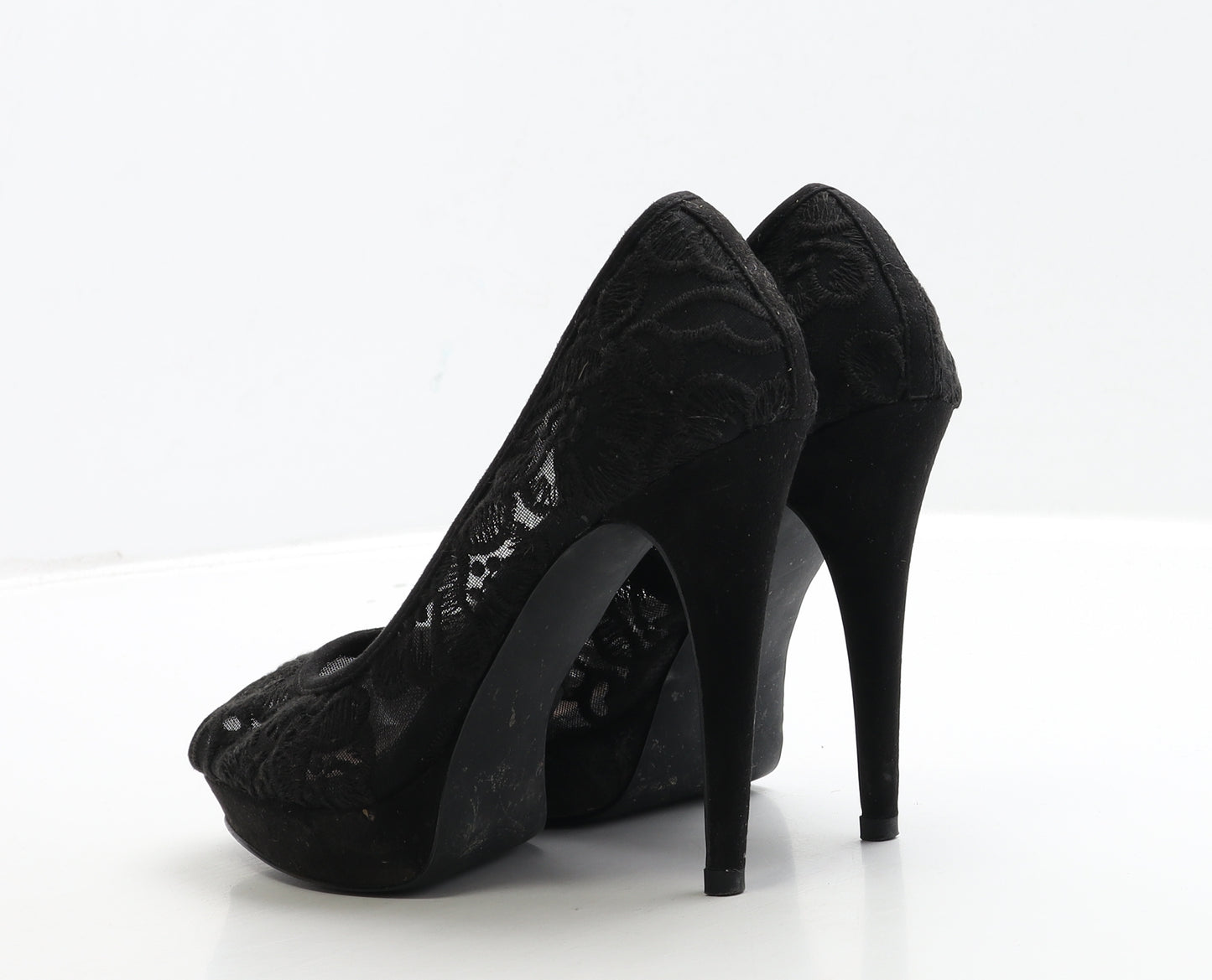 NEXT Womens Black Polyester Court Heel UK 4 36