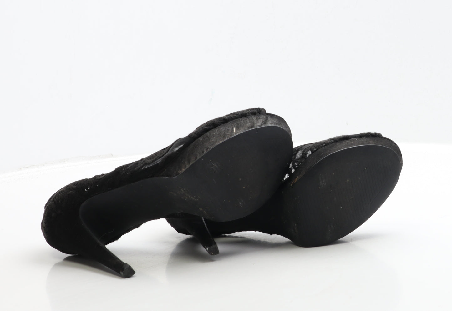 NEXT Womens Black Polyester Court Heel UK 4 36