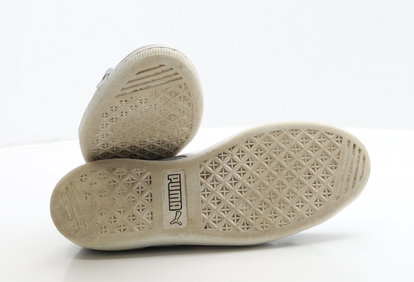 PUMA Womens Blue Suede Trainer UK 5 39