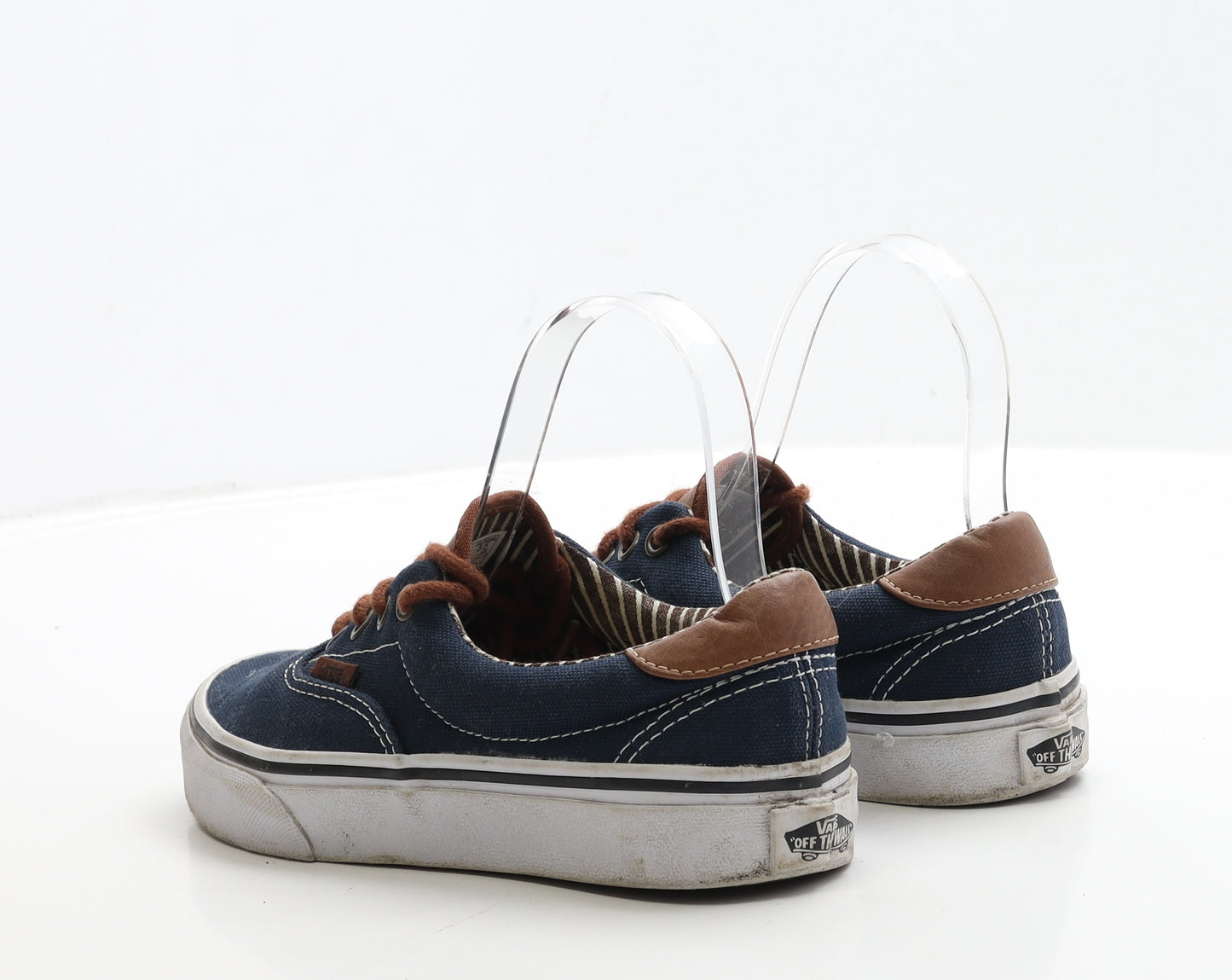 VANS Boys Blue Fabric Trainer UK 3 35