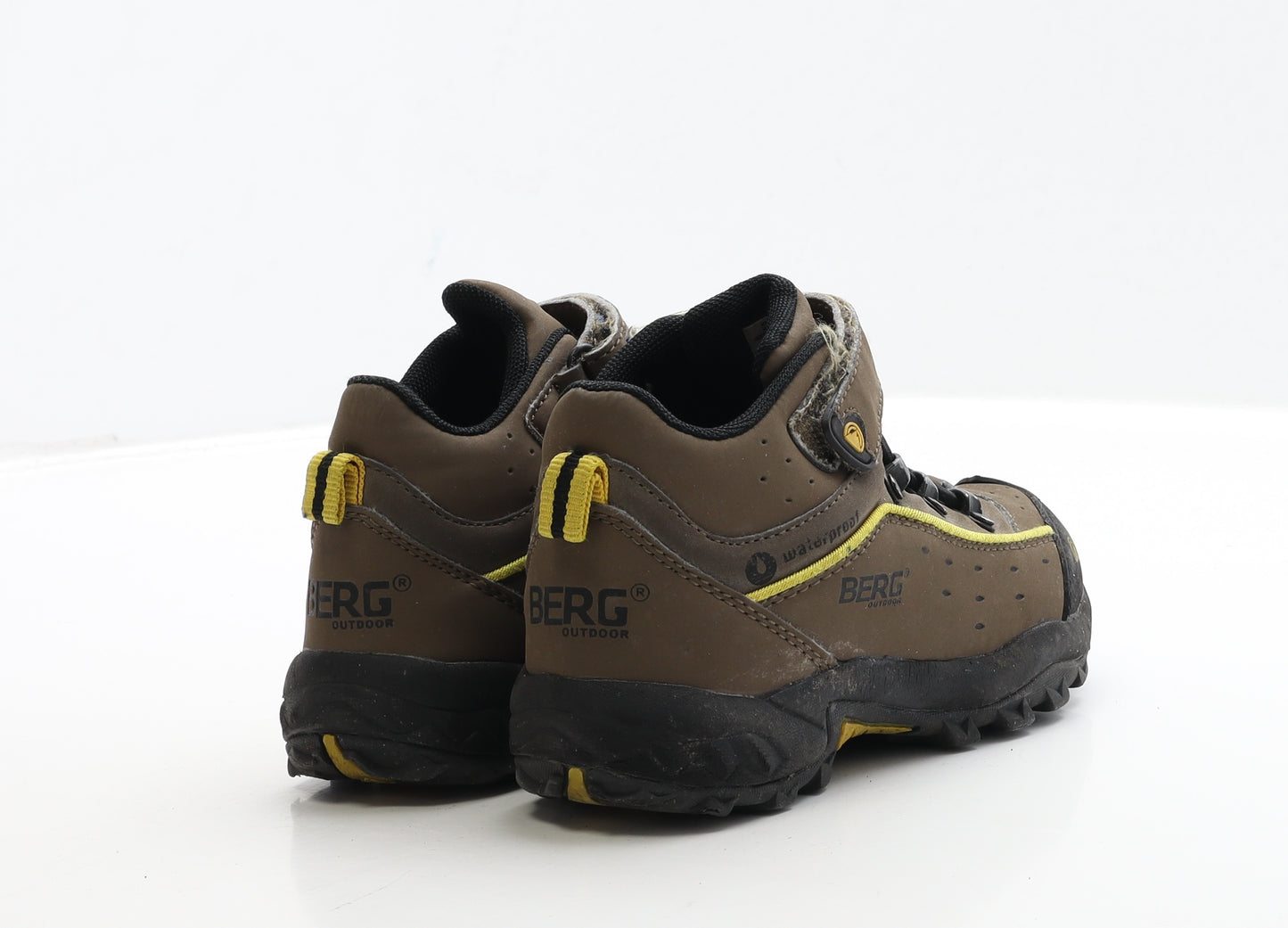 Berg Outdoor Boys Brown Polyester Combat Boot UK 11 28