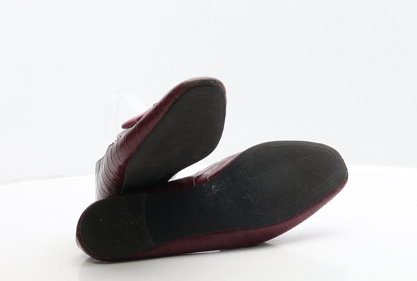 Marks and Spencer Womens Red Leather Loafer Flat UK 6 39