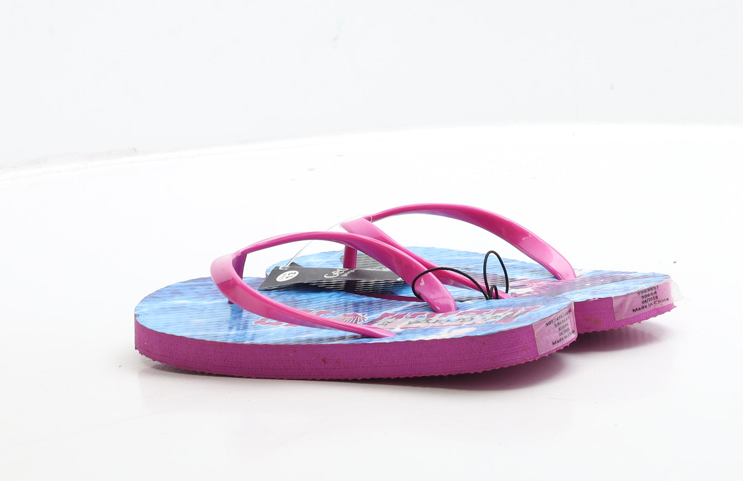 George Girls Pink Rubber Thong Sandal UK 13 32