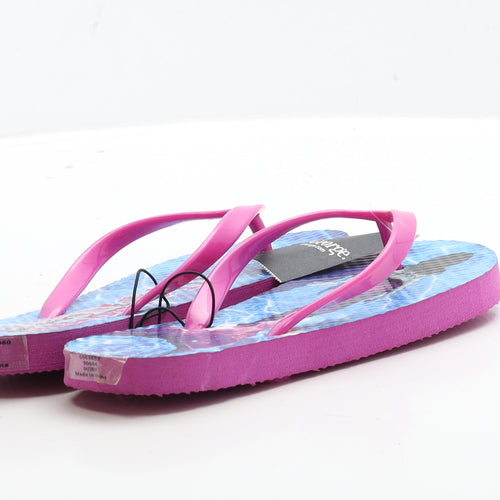 George Girls Pink Rubber Thong Sandal UK 13 32
