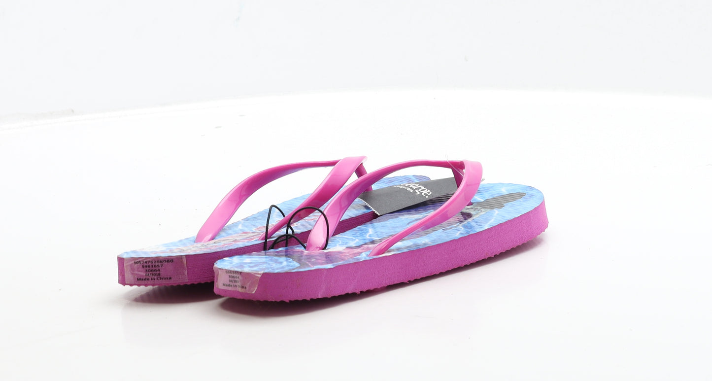 George Girls Pink Rubber Thong Sandal UK 13 32